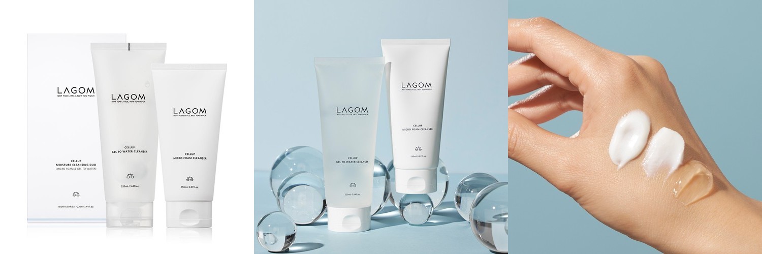 라곰 약산성 클렌징 듀오 (피에이치 큐어 폼120ml + 젤 투 워터클렌저 200ml)