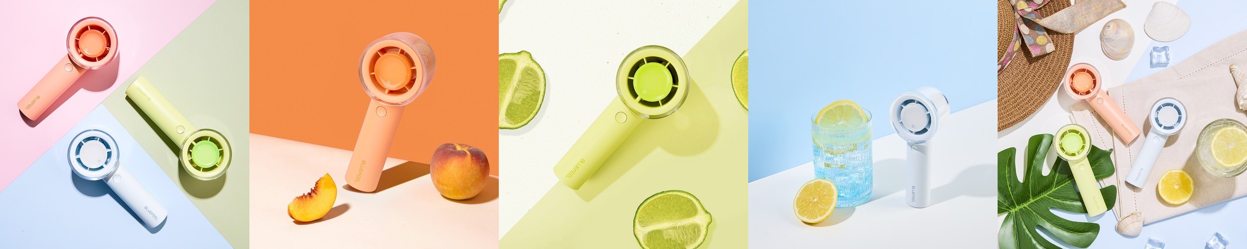 블루필 미니헤드 제트팬 휴대용 손 선풍기 미니 손풍기 냉각 에어컨 터보