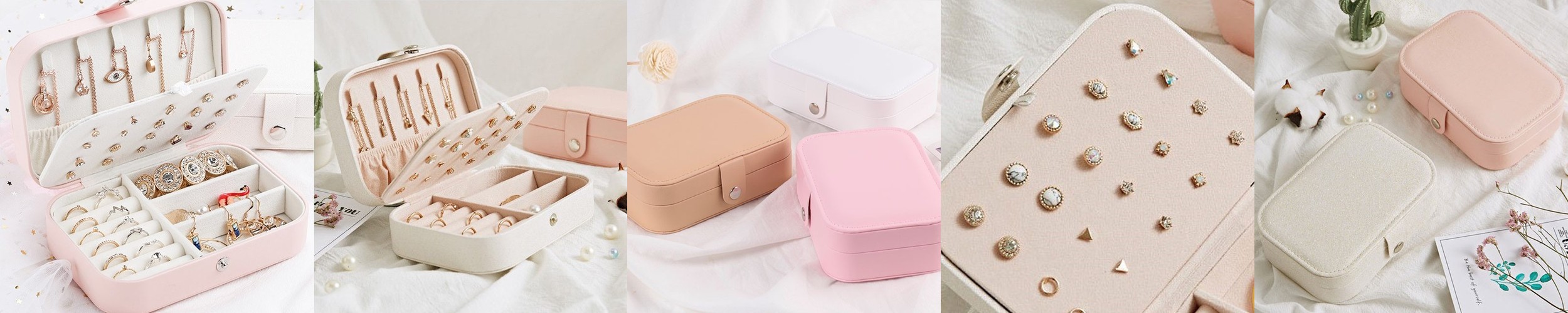 스토리빙 쥬얼리 보석함 미니 악세사리 보관함 귀걸이 목걸이 반지 보관