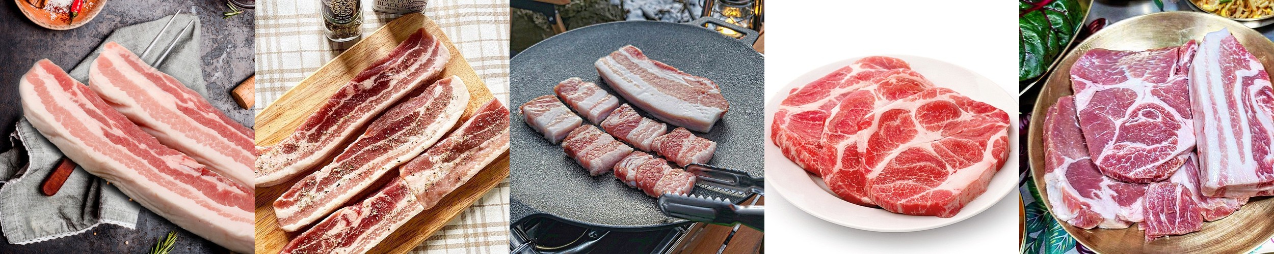 으뜸한돈 냉장 삼겹살 오겹살 1kg 목살 캠핑 고기 등갈비 가브리살 수육용 통갈매기살