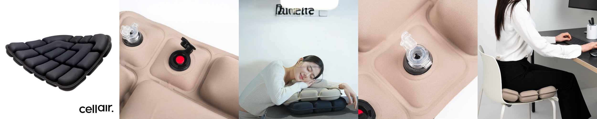 셀레어 더블레이어 쿠션 허리 자세교정 무중력 체중분산 엉덩이 꼬리뼈 전립선 치질 방석