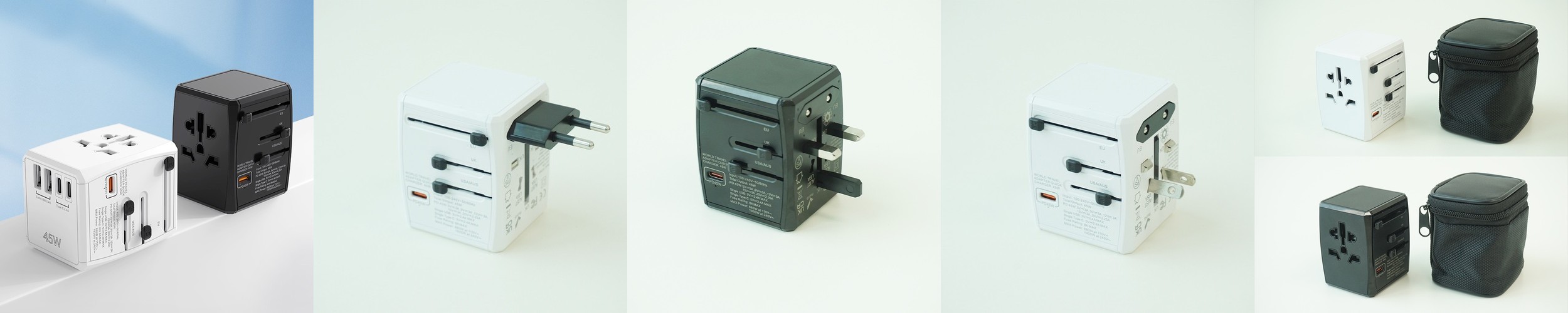 스피노 해외 여행용 멀티 어댑터 미국 중국 홍콩 110V 콘센트 여행용 멀티탭 일본여행 돼지코 어댑터 플러그 유럽