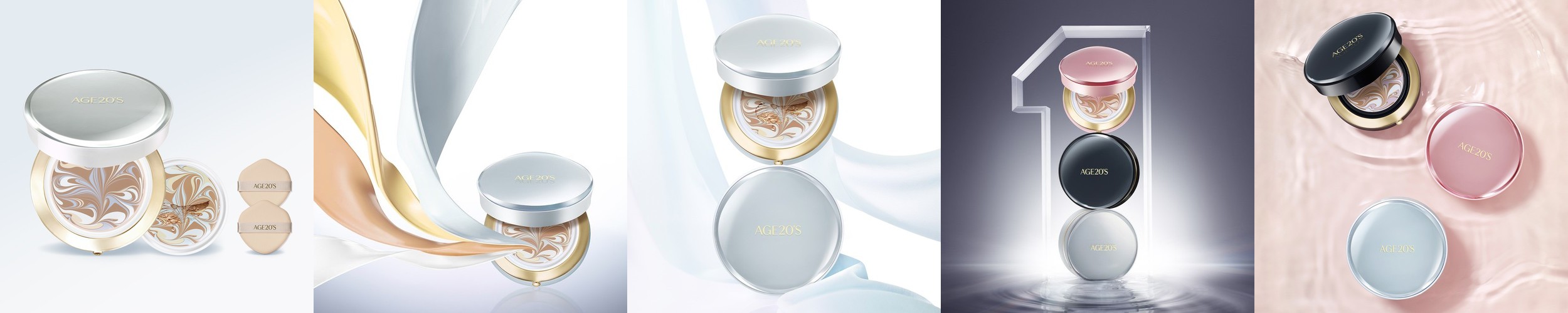 에이지투웨니스 시그니처 에센스 팩트 마스터 벨벳 14g 본품+리필(+퍼프2매) (SPF50+ PA++++)