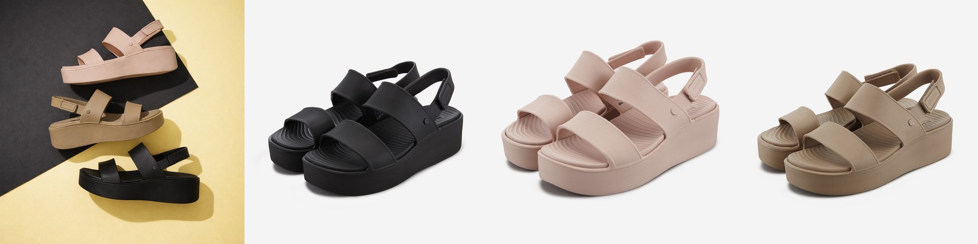 크록스 플랫폼 클래식 바야 베이 클로그 키높이 통굽 샌들 슬리퍼