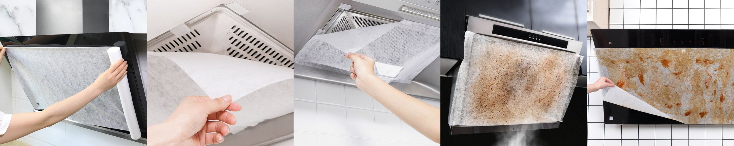 설치세트포함 주방 후드 커버 가스레인지 후드필터 5M 후드망