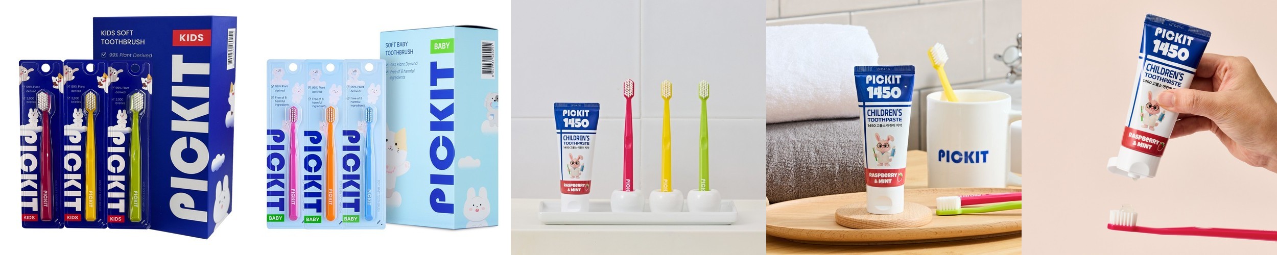 픽킷 저자극 어린이 칫솔 9개입 초등학생 어린이집 키즈 아이 유치원