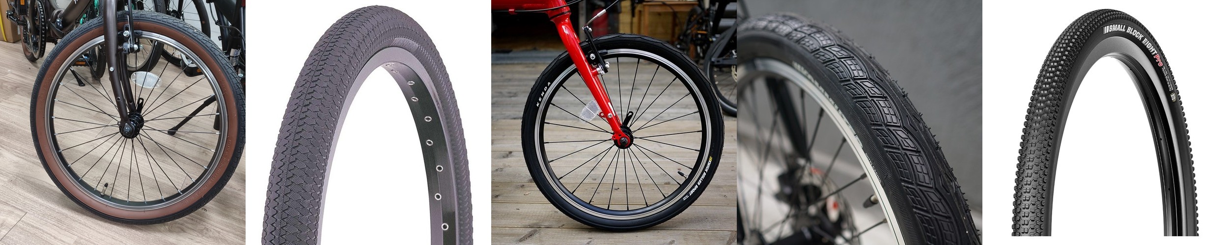 미니벨로 타이어 (20인치-406 규격) : 도로용,오프로드 MTB 스타일,고속 주행용 타이어 (티티카카 / 다혼 / 턴 호환)