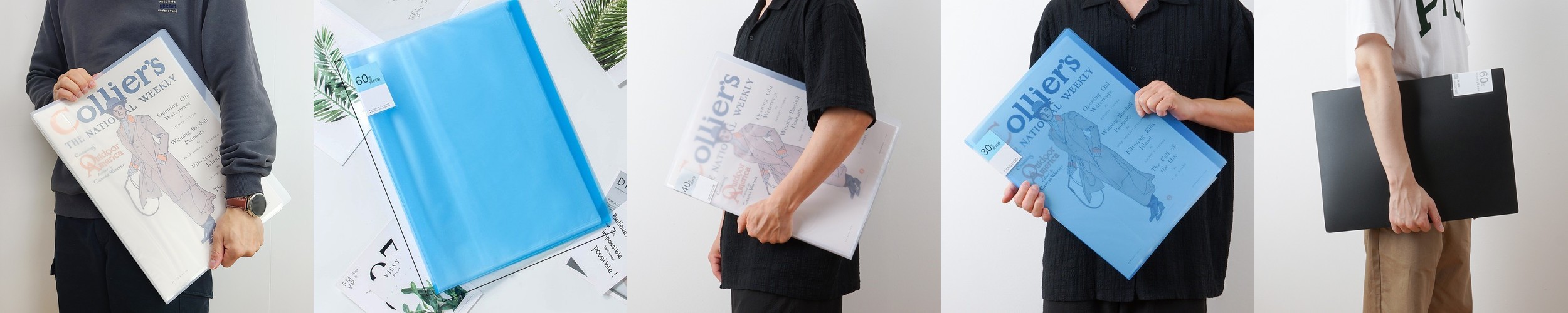 A3 파일 포스터 브로마이드 보관 클리어화일 세로형 30매