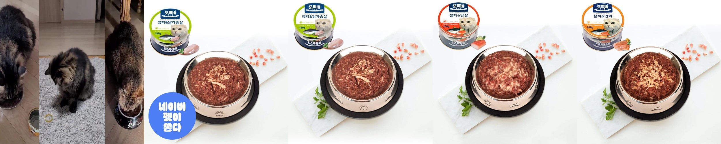 모찌네 국산 사조생산 고양이캔 챱챱 3종혼합 닭+연+맛, 90g, 24개