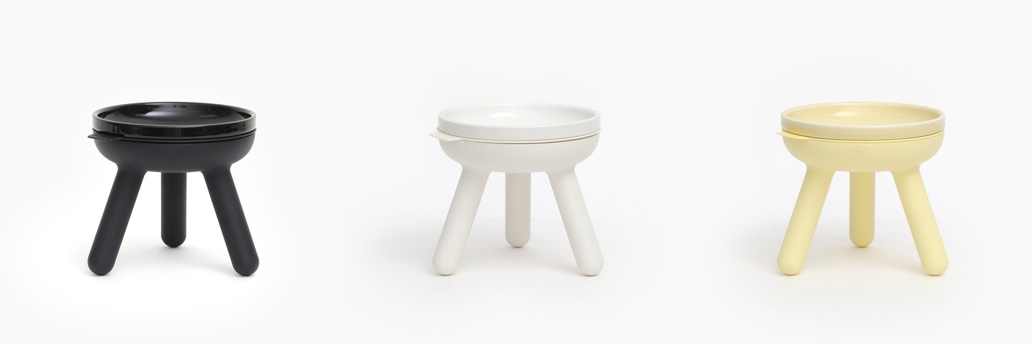 강아지 밥그릇 반려견 실리콘 물그릇 반려견 식기 미니 실리콘팟 애견 보울 개밥 그릇 뚜껑 달린