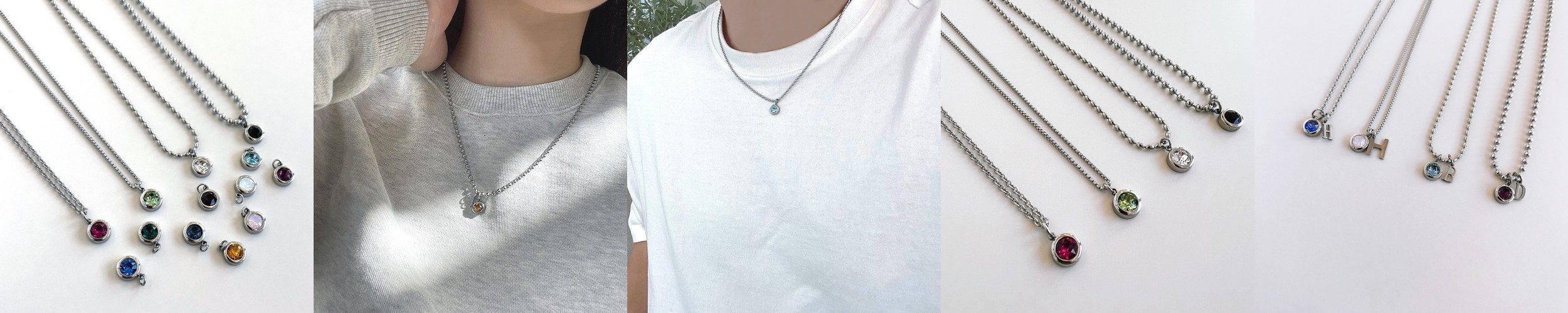 롤라로즈 Ivy 마더오브펄 비즈 화이트 여성목걸이 LR50040