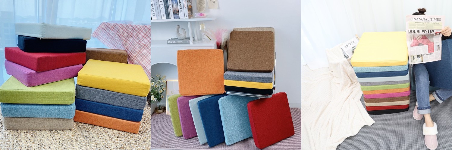 노리스 방석 식탁 의자방석 8cm 키높이 쿠션 사각 벤치 논슬립 컴퓨터 두꺼운 대형 높은