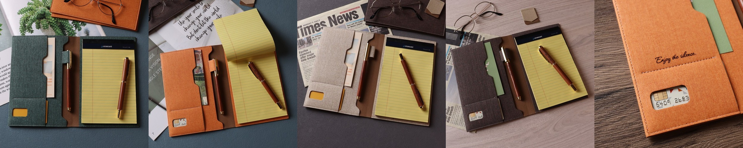 오브리즈 줄라이 가죽 메모패드+속지SET 리갈패드커버 A5