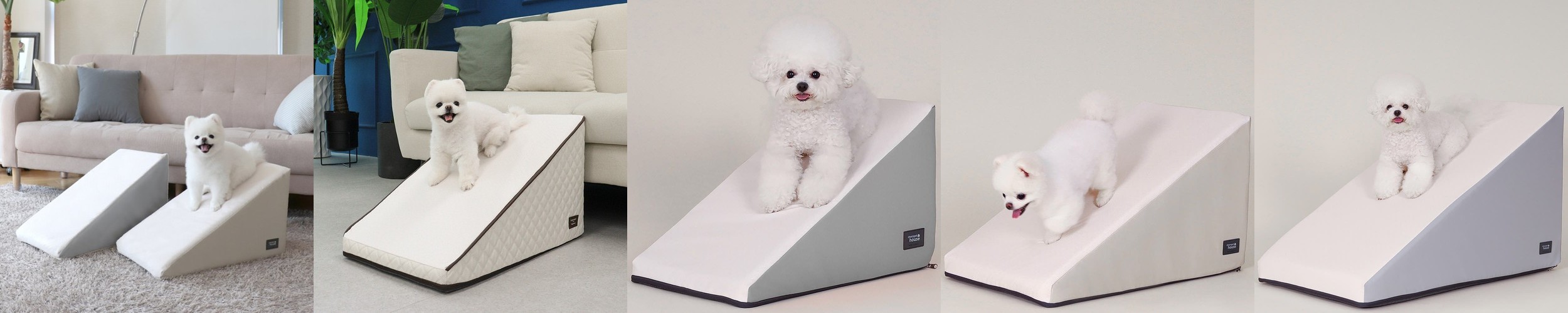 초코펫하우스 강아지계단 슬라이드스텝 논슬립스텝2.0 그레이, 소형