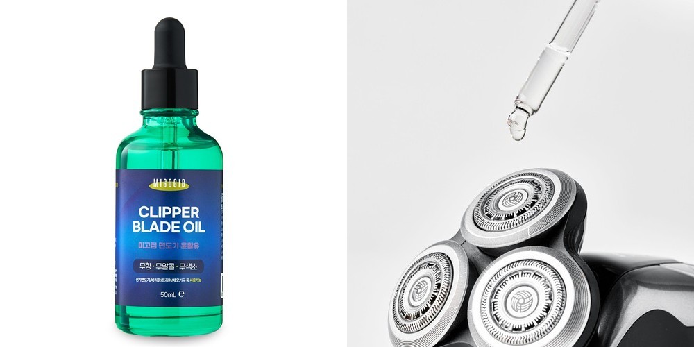 면도기 윤활유 50ml + 면도기세정액 500ml 전기면도기 면도날 바리깡 관리 윤활 오일 윤활제