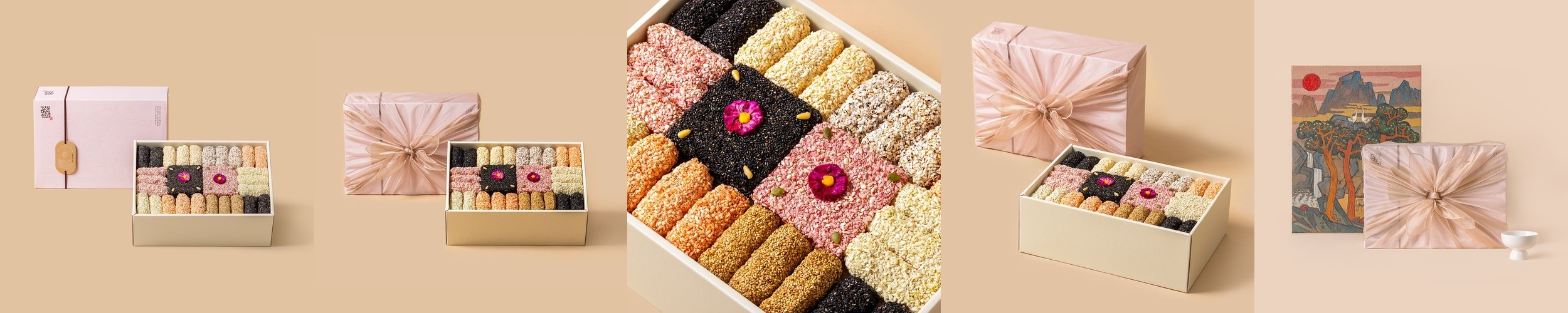 수제 강릉 한과선물세트 개별포장 혼합 경포대의 아침 44개입