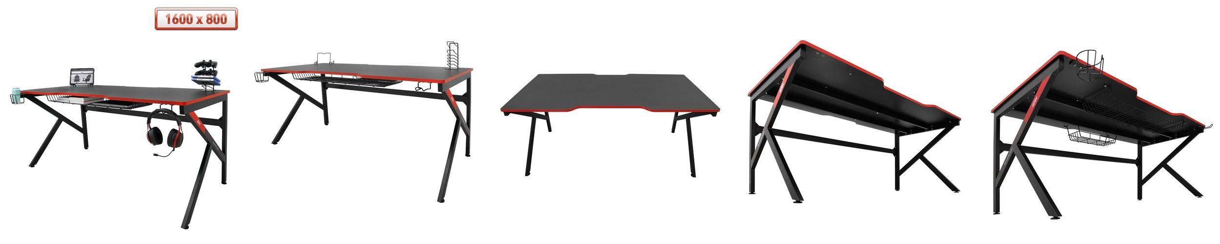 1인용 게이밍 컴퓨터책상 GD001 1600L 1600×800