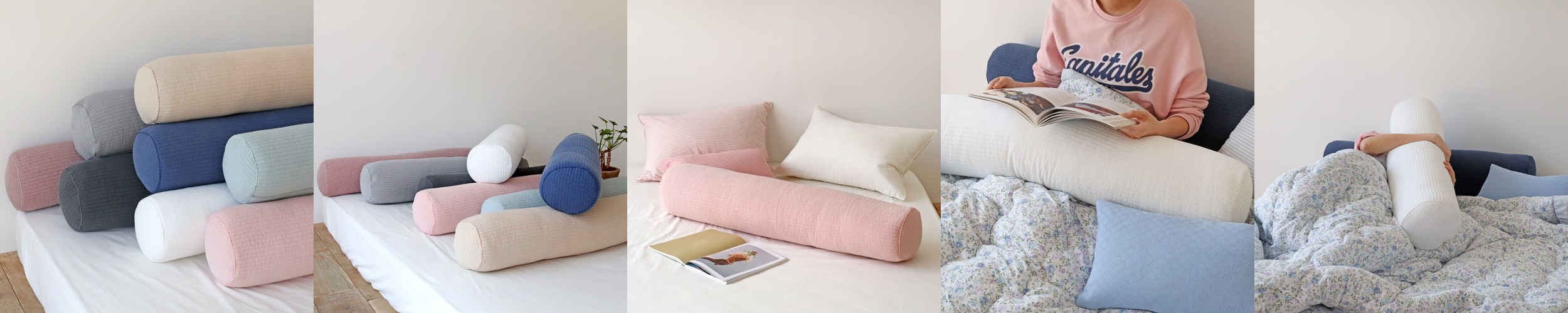 픽서 바디필로우 원형 대형 롱쿠션 안고자는 긴베개 100cm