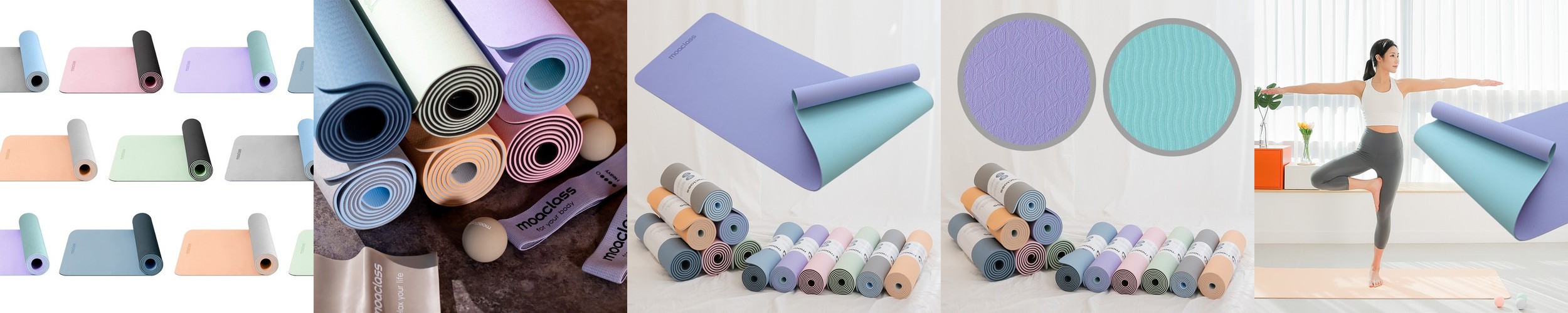 모아클래스 요가매트 10mm TPE 운동 헬스 홈트 매트 필라테스 요가 두꺼운