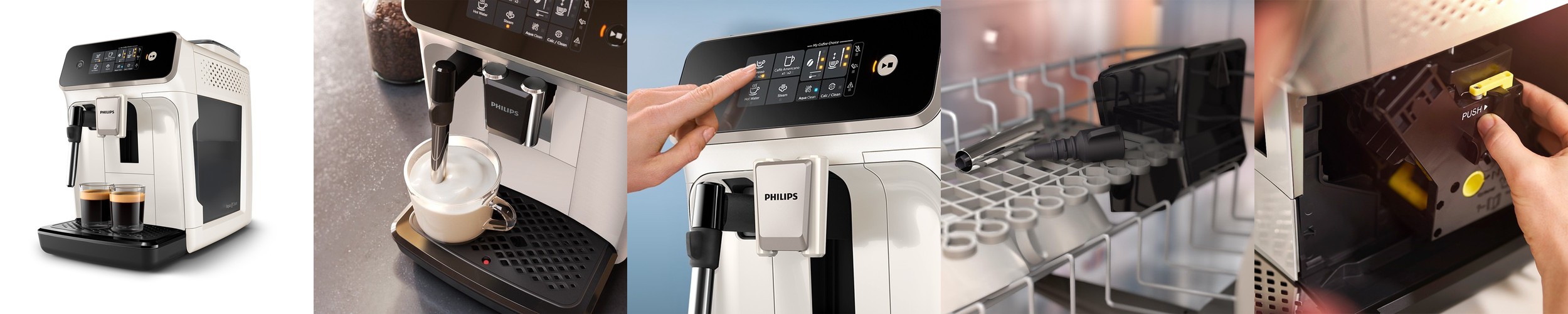 필립스 1200 전자동 에스프레소 커피머신 밀크 스팀봉 EP1221/69 샌드