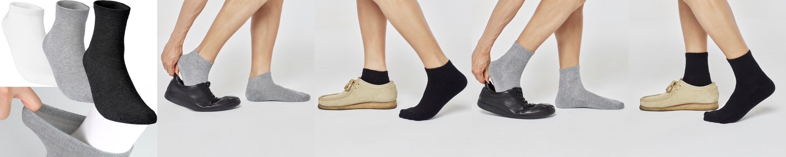 삭피엔스 남자 중목 패션 양말 더블 아가일 5color N배송