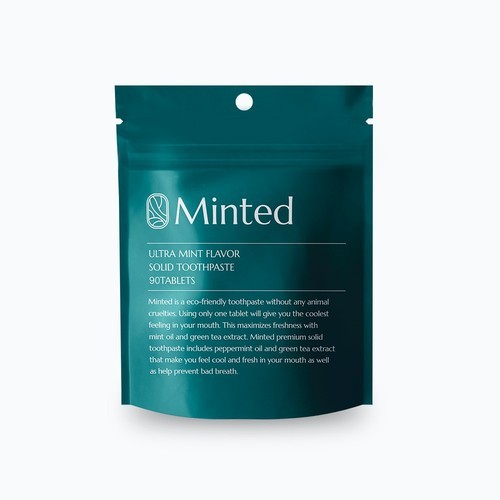 [민티드] 울트라민트 고체치약 리필형 90정(1.5개월분)