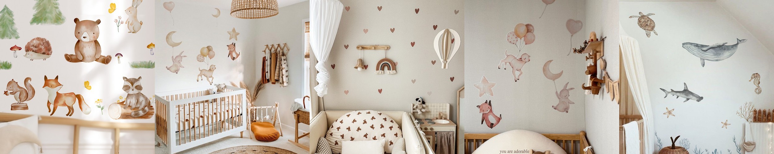 바닷속 친구들 기본 아이방 벽스티커 바다 고래 상어 벽지 인테리어