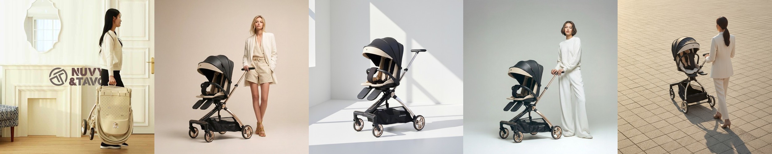 [2026년형] 미마 밀리 기내반입 휴대용 유모차 선데이 베이지