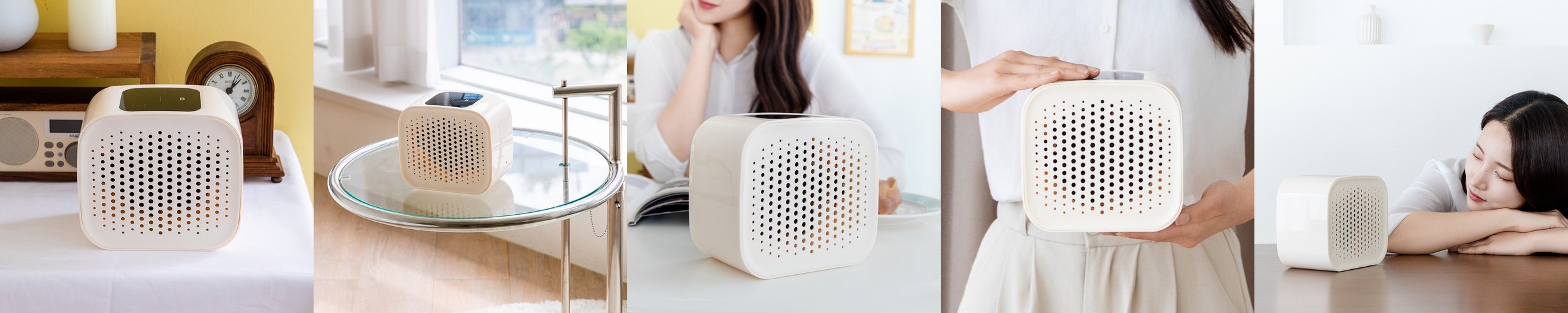 루안 미니 소형 아기방 비염 원룸 쿼드필터 공기청정기 살균기 작은방 플라즈마