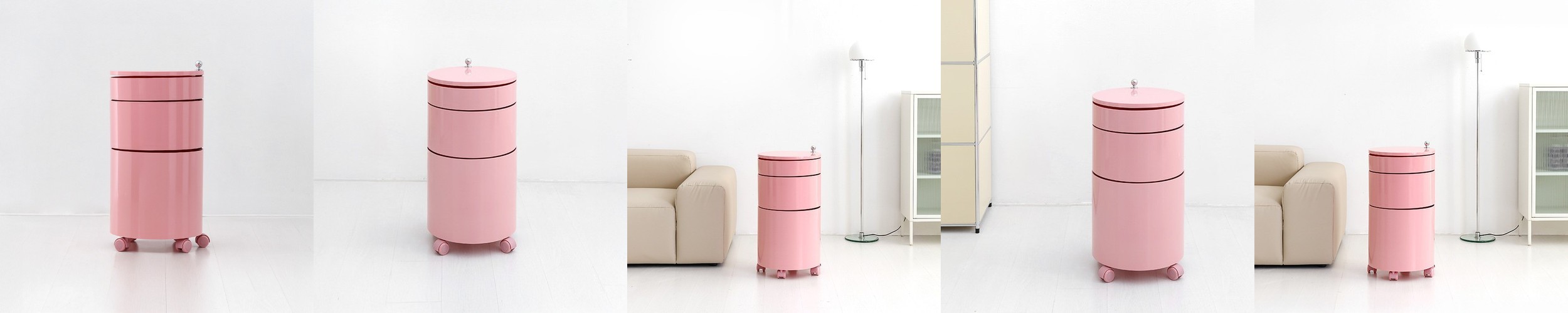 빙그리 회전서랍 트롤리 7단 크림 1019.7772