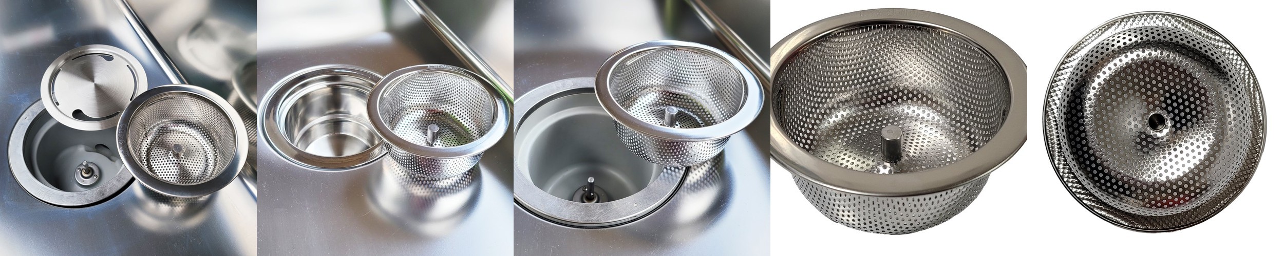 탈수거름망 싱크대 탈수기 거름망 배수망+커버 세트