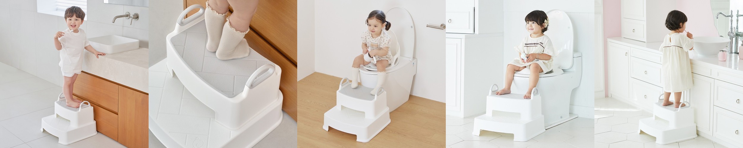 아기 유아 논슬립 디딤대 2단 세면대 화장실 계단 발판