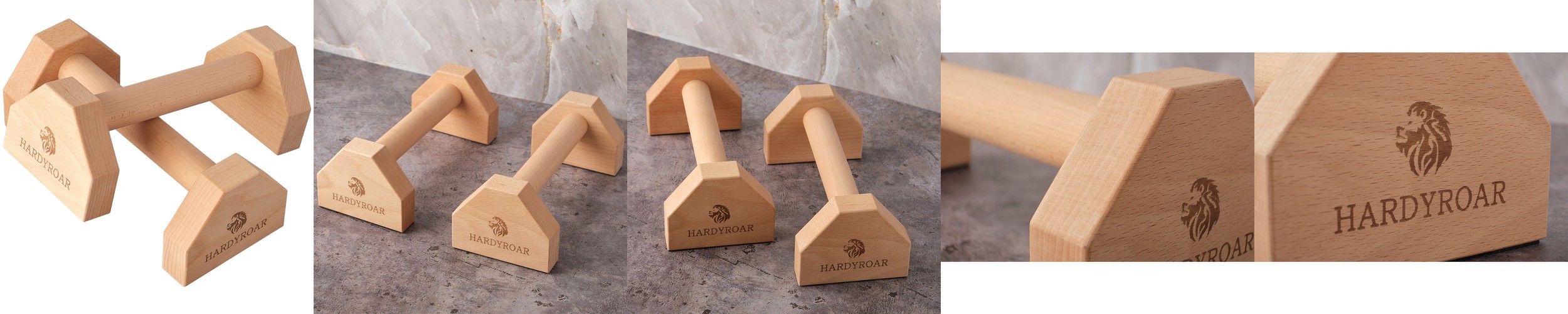 하디로어 플란체바 푸시업바 패럴렛바 우드 팔굽혀펴기기구 30cm