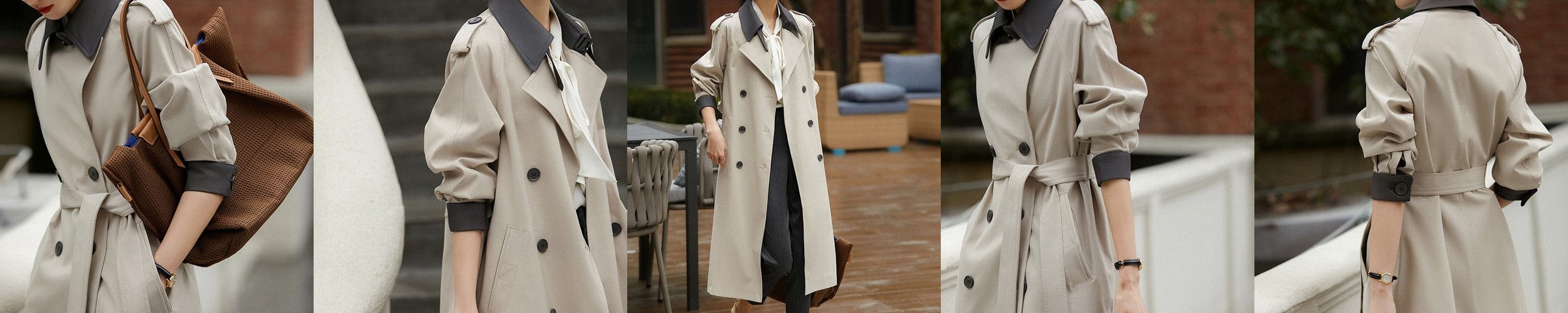 여성 블랙 양가죽 하프 트렌치코트 봄 가을 간절기 레더 자켓 아우터