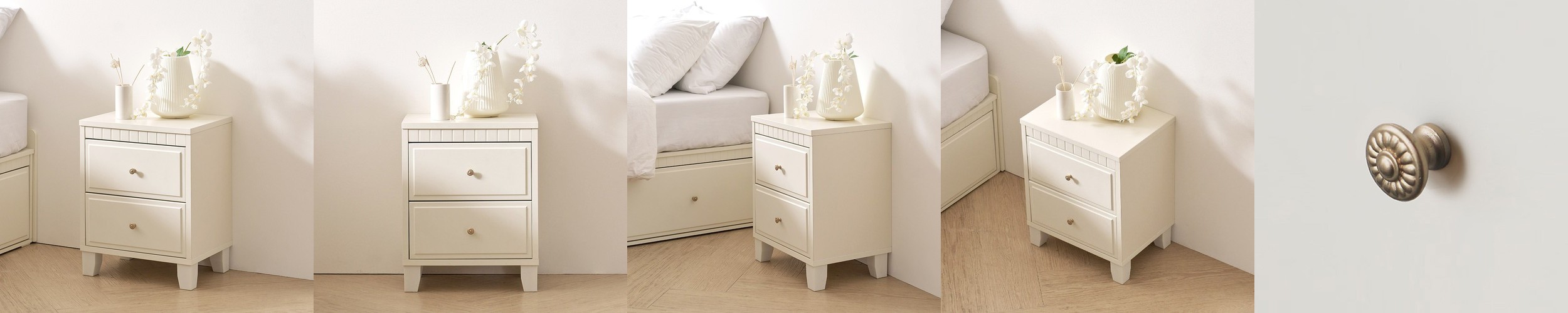 까사미아 캄포 미니 스툴미포함, 아이보리, 4인용