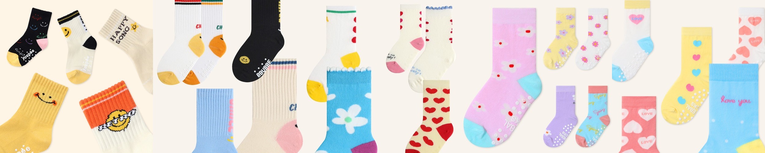 꼬까참새 아동 주니어 양말 미끄럼방지 키즈카페 2켤레