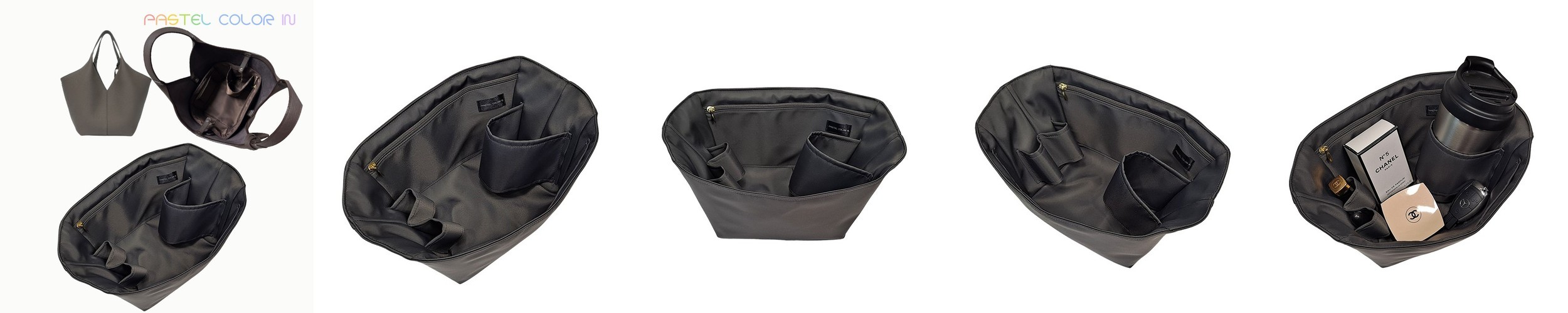 타임 이클립스 토트 미듐 호환 이너백 파스텔컬러인 백인백 방수 나일론