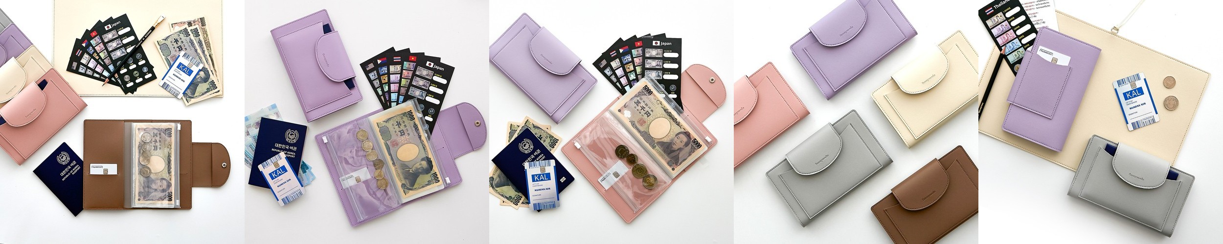 [각인] 베트남 동지갑 통장 페소 환전 달러 지갑 환율표세트 [전세계화폐호환]