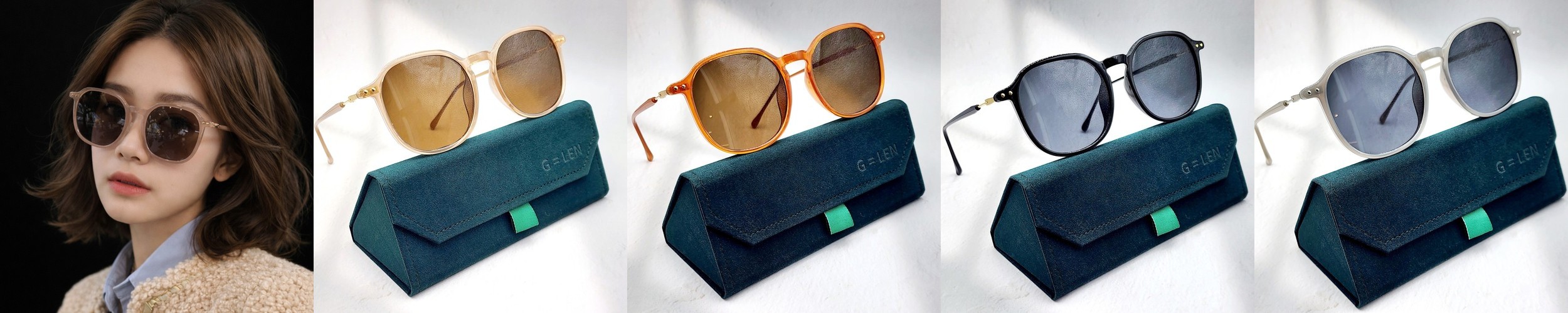 가벼운 오버사이즈 골프 남자 여자 여성 호박 투명 패션 선글라스 썬그라스 TSGL11