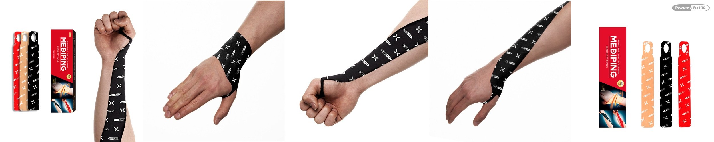 헬스 스트랩 얇은 손목보호대 엄지 테니스 손목 아대 밴드 건초염 tfcc