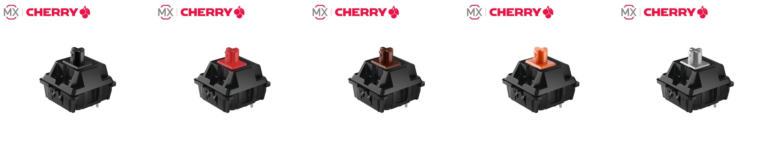 체리 MX2A 기계식 키보드 스위치 5핀 흑축 등