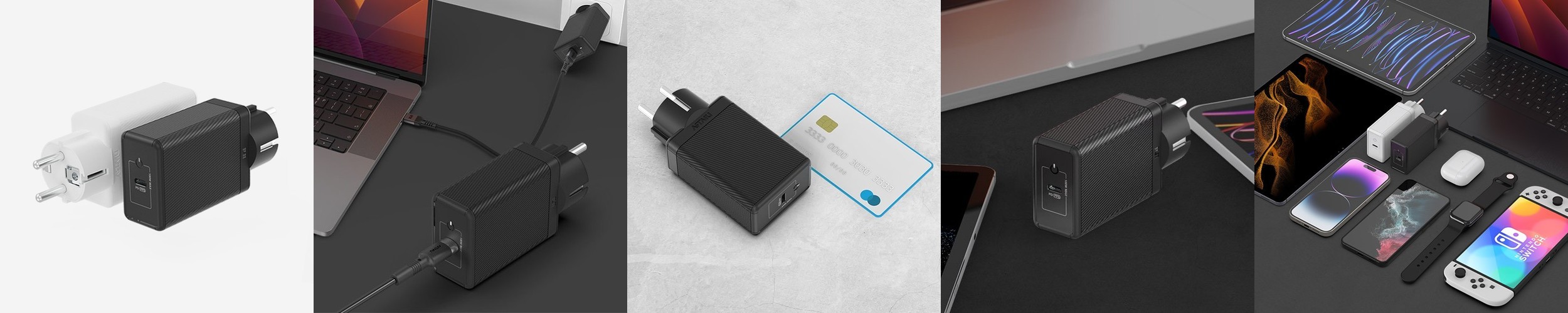 USB PD 65W PPS GaN 접지 초고속 충전기 GC620 화이트