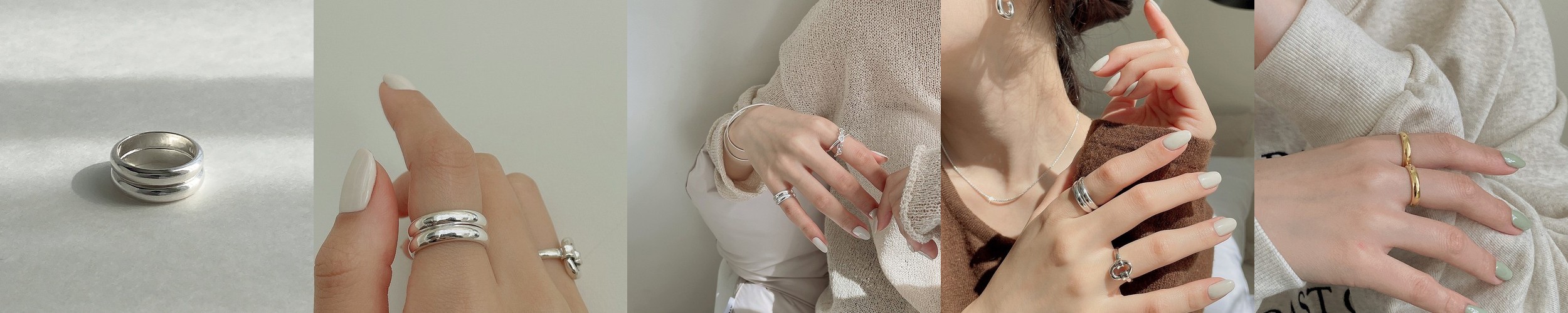 1+1 실버999 3mm 은반지 쌍가락지 민자 엥게이지 실반지