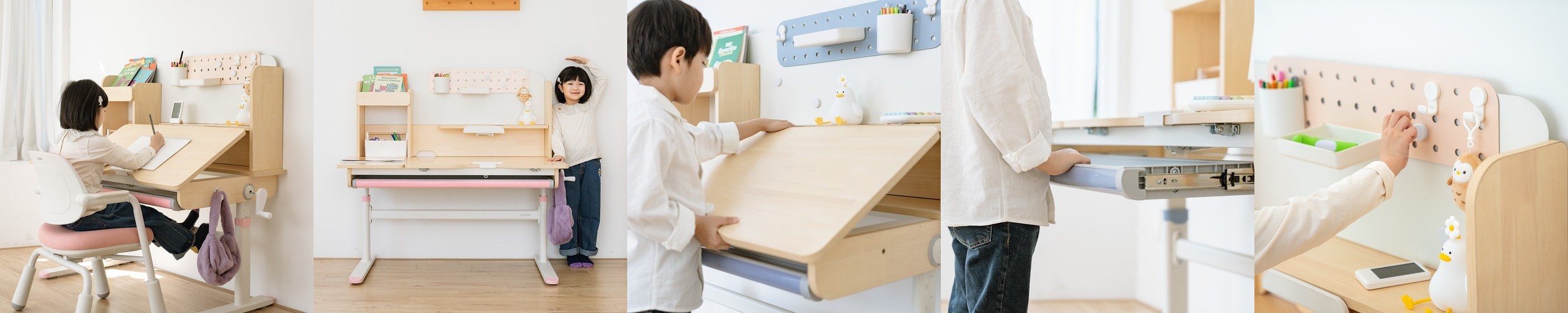 파트라 제르미 1400 높이조절 초등학생 어린이 책상 ZGED14 화이트