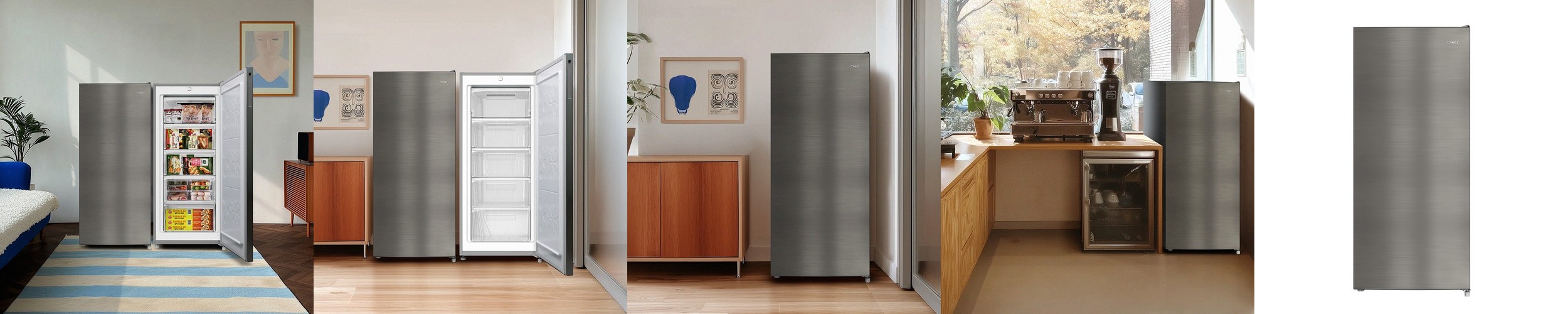 포쿨 미니 냉동고 소형 슬림핏 가정용 급속 업소용 70L