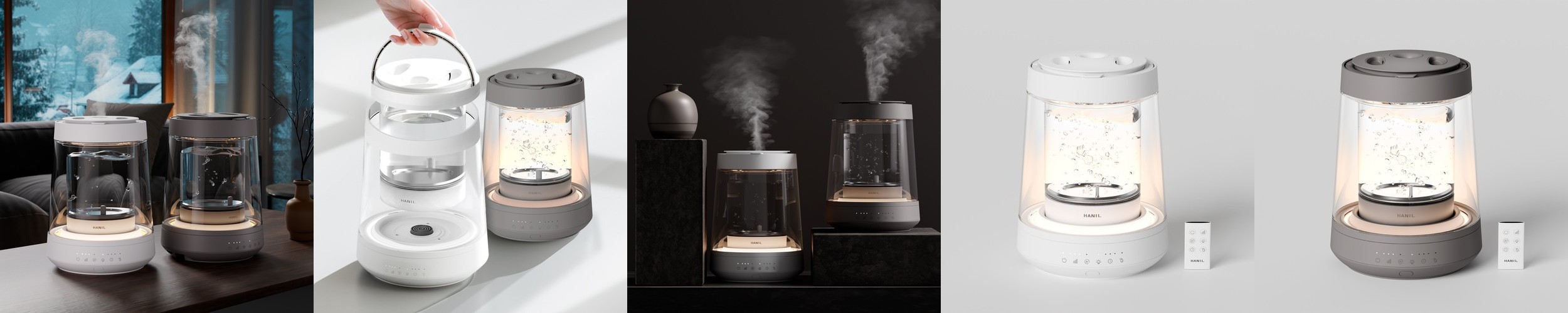 스테나 풀스텐 아키텍 가열식 가습기 STN100 대용량 신생아 아기 가습기 그레이