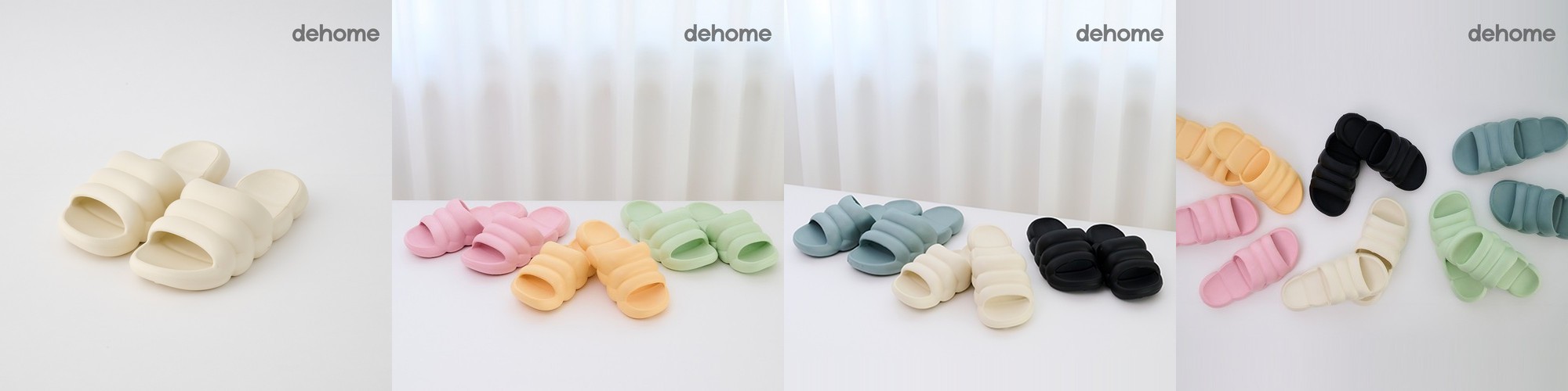 홈앤미 테리 무드 층간소음 방지 홈 슬리퍼 거실 실내화 거실화 바닐라크림, M