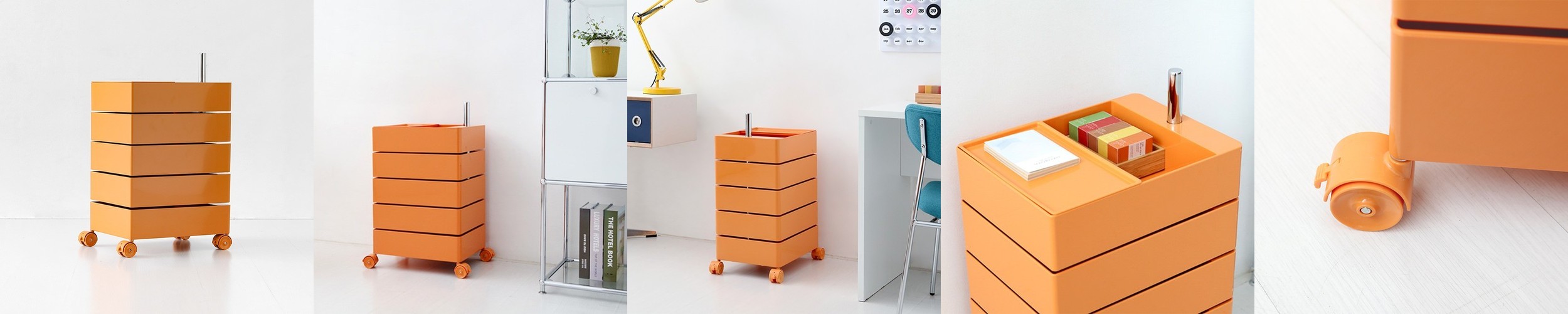 빙그리 회전서랍 트롤리 7단 크림 1019.7772