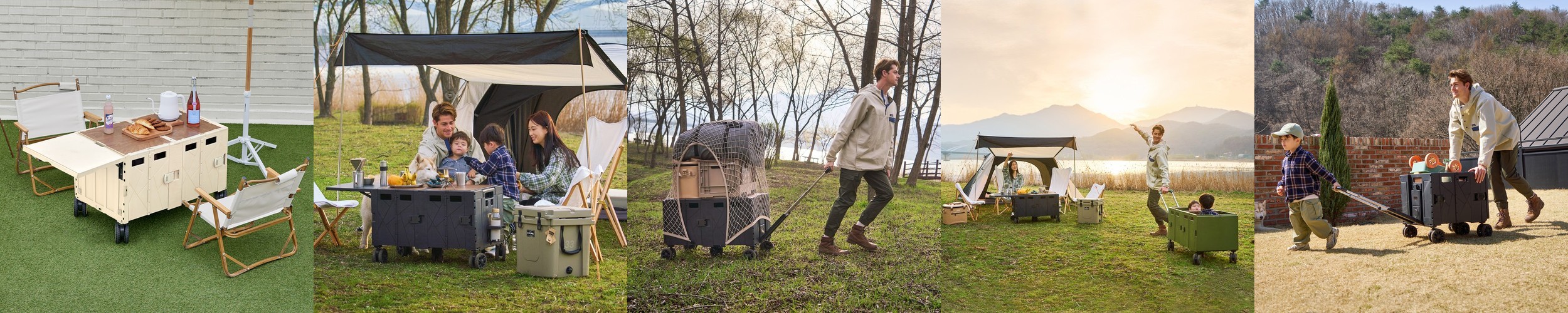 캠프365 파파웨건 접이식 캠핑웨건 폴딩카트 뒷문개방 왜건 손수레 내하중최대 스포츠 블랙