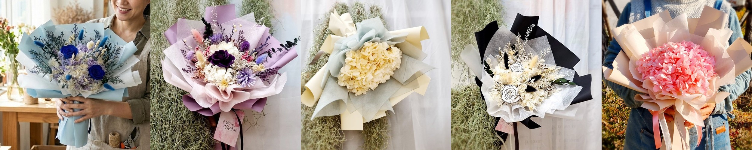 여자친구선물 각인 메세지 커스텀 꽃 무드등 프리저브드 수국 장미 핑크 기념일